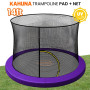 Kahuna 14ft Trampoline Pad and Net - Purple thumbnail 6