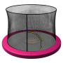 Kahuna 10ft Trampoline Pad and Net - Pink thumbnail 1