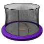 Kahuna 8ft Trampoline Pad and Net - Purple thumbnail 1