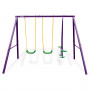 Kahuna Kids 4-Seater Swing Set Purple Green thumbnail 1