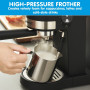 Pronti Breakfast Set with Rose Gold Kettle & Toaster with 1.2L Espresso Machine - Black thumbnail 9