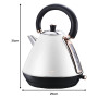 Pronti Breakfast Set with Rose Gold Kettle & Toaster with 1.2L Espresso Machine - White thumbnail 6