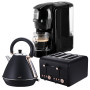 Pronti 3-in-1 Black Breakfast Set Kettle, 4-Slice Toaster and Pronti HomeMaid Coffee Machine Appliance Combo thumbnail 1