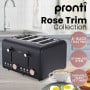 Pronti 3-in-1 Black Breakfast Set Kettle, 4-Slice Toaster and Pronti HomeMaid Coffee Machine Appliance Combo thumbnail 3