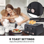 Pronti 3-in-1 Black Breakfast Set Kettle, 4-Slice Toaster and Pronti HomeMaid Coffee Machine Appliance Combo thumbnail 9