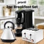 Pronti 3-in-1 White Breakfast Set Kettle, 4-Slice Toaster and Pronti HomeMaid Coffee Machine Appliance Combo thumbnail 11