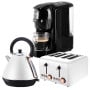 Pronti 3-in-1 White Breakfast Set Kettle, 4-Slice Toaster and Pronti HomeMaid Coffee Machine Appliance Combo thumbnail 1