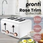 Pronti 3-in-1 White Breakfast Set Kettle, 4-Slice Toaster and Pronti HomeMaid Coffee Machine Appliance Combo thumbnail 3