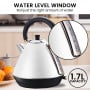 Pronti 3-in-1 White Breakfast Set Kettle, 4-Slice Toaster and Pronti HomeMaid Coffee Machine Appliance Combo thumbnail 8