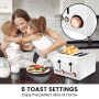 Pronti Breakfast Set with Rose Gold Kettle & Toaster with 1.2L Espresso Machine - White thumbnail 11