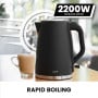 Pronti Silver Noir Collection 1.7L Electric Kettle thumbnail 9