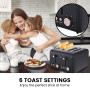 Pronti Rose Trim Collection Toaster & Kettle Bundle - Black thumbnail 12