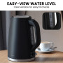 Pronti Silver Noir Collection 4 Slice Toaster and Kettle Bundle thumbnail 12