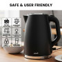 Pronti Silver Noir Collection 4 Slice Toaster and Kettle Bundle thumbnail 14