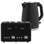 Pronti Silver Noir Collection 4 Slice Toaster and Kettle Bundle thumbnail 15