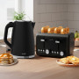 Pronti Silver Noir Collection 4 Slice Toaster and Kettle Bundle thumbnail 17
