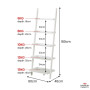 Sarantino Aster 5-Tier Ladder Shelf - White thumbnail 3