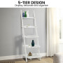 Sarantino Aster 5-Tier Ladder Shelf - White thumbnail 10