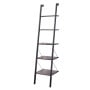Sarantino Amelia 5-Tier Ladder Shelf in Walnut thumbnail 1