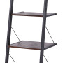 Sarantino Amelia 5-Tier Ladder Shelf in Walnut thumbnail 6