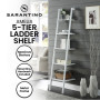 Sarantino Amelia 5-Tier Ladder Shelf - White thumbnail 10