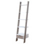 Sarantino Mira 5-Tier Ladder Shelf - White and Grey Oak thumbnail 1