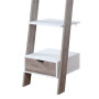 Sarantino Mira 5-Tier Ladder Shelf - White and Grey Oak thumbnail 4