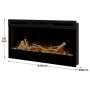 Dimplex 34-inch Linear Fireplace Driftwood and River Rock Accessory Package thumbnail 3