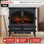 Dimplex Leckford Optiflame Electric Fire Stove - 2kW thumbnail 1