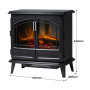 Dimplex Leckford Optiflame Electric Fire Stove - 2kW thumbnail 4