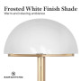 Metal Floor Lamp with White Acrylic Shade by Sarantino thumbnail 7