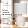 Sarantino Ceramic Table Lamp in Cream thumbnail 9