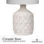Sarantino Ceramic Table Lamp in Cream thumbnail 7