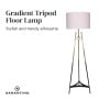 Sarantino Gradient Tripod Floor Lamp thumbnail 3