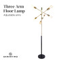 Sarantino 6-Light Metal Sputnik Floor Lamp thumbnail 8