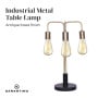 Sarantino Exposed Bulb Industrial Table Lamp thumbnail 4