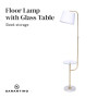 Sarantino Glass End Table Floor Lamp thumbnail 4