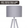 Sarantino Tripod Desk Lamp in Metal & Wood Nordic Minimalist Light thumbnail 3