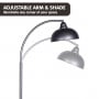 Sarantino Dark Grey Floor Lamp Industrial Chic Adjustable Angle thumbnail 4