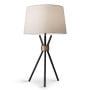 Sarantino Metal Tripod Table Lamp with Antique Brass Accent thumbnail 1
