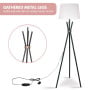 Sarantino Tripod Floor Lamp in Metal and Antique Brass thumbnail 4