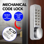 Push Button Digital Combination Security Door Lock Zinc Alloy thumbnail 6