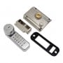 Push Button Digital Mechanical Combination Security Door Lock Chrome thumbnail 2