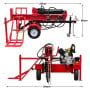 Yukon 60 Tonne Diesel Log Splitter with Hydraulic Lift 498cc Electric Key Start thumbnail 2