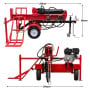 Yukon 60 Tonne Petrol Log Splitter with Hydraulic Lift 420cc thumbnail 2