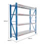 Centurion Standard 1 Bay Heavy-Duty All Steel Shelving 2.4m 400kg Rack thumbnail 1