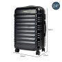 Olympus 3PC Noctis Luggage Set Hard Shell ABS+PC - Stygian Black thumbnail 4