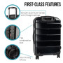 Olympus Artemis 24in Hard Shell Suitcase ABS+PC  Jet Black thumbnail 5
