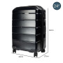 Olympus Artemis 24in Hard Shell Suitcase ABS+PC  Jet Black thumbnail 2