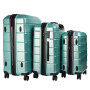 Olympus 3PC Artemis Luggage Set Hard Shell  ABS+PC - Electric Teal thumbnail 1